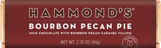 Hammonds Bourbon Pecan Pie Milk Chocolate Bar 2.25oz