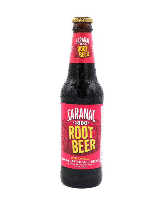 Saranac Root Beer | 12oz Glass Bottle Soda Pop