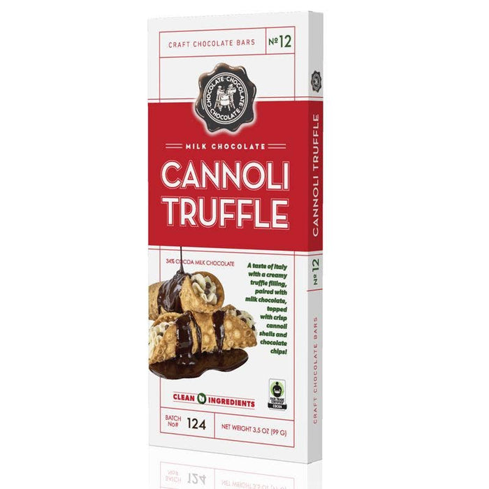 Chocolate Chocolate Chocolate | NO 12 - Milk Cannoli Truffle Bar 3.5 OZ