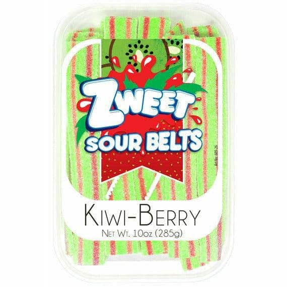 Sour Kiwi Strawberry Belts | Zweet | 10 oz