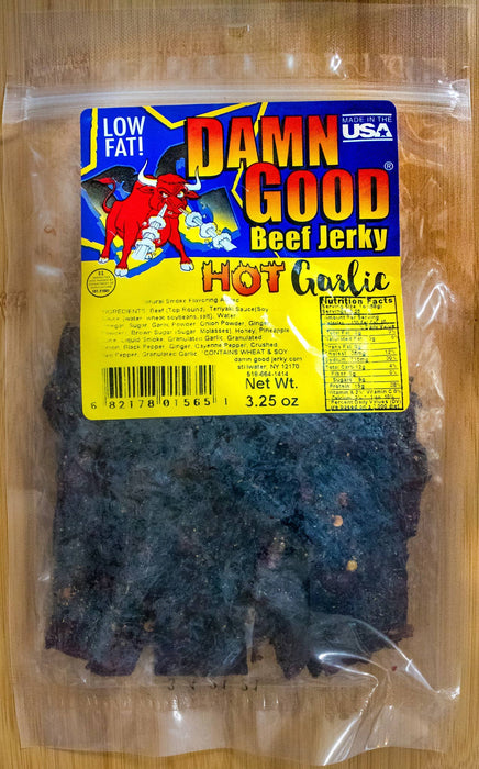 Damn Good Beef Jerky | Hot Garlic Beef Jerky 2.85 oz