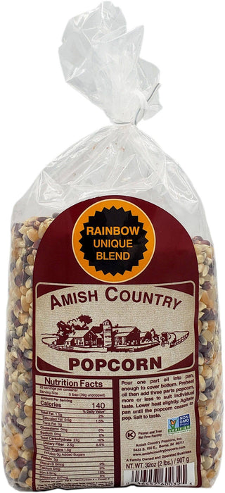 Amish Country | 2lb Bag of Rainbow Popcorn Kernels