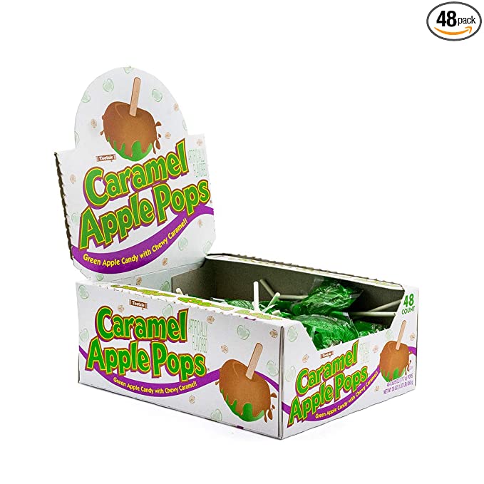 Caramel Apple Lollipops
