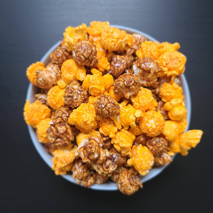 MACKINAC MIX | CHEDDAR CHEESE AND CARAMEL | CRAVINGS GOURMET POPCORN