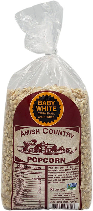 Amish Country | 2lb Bag of Baby White Popcorn Kernels