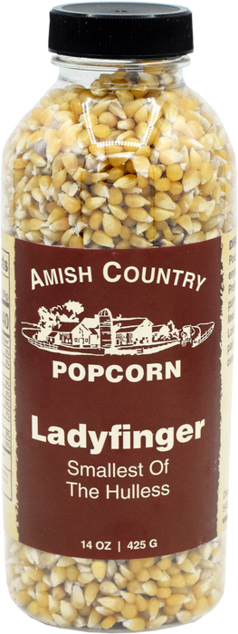Amish Country 14oz Ladyfinger Hulless Popcorn Kernels