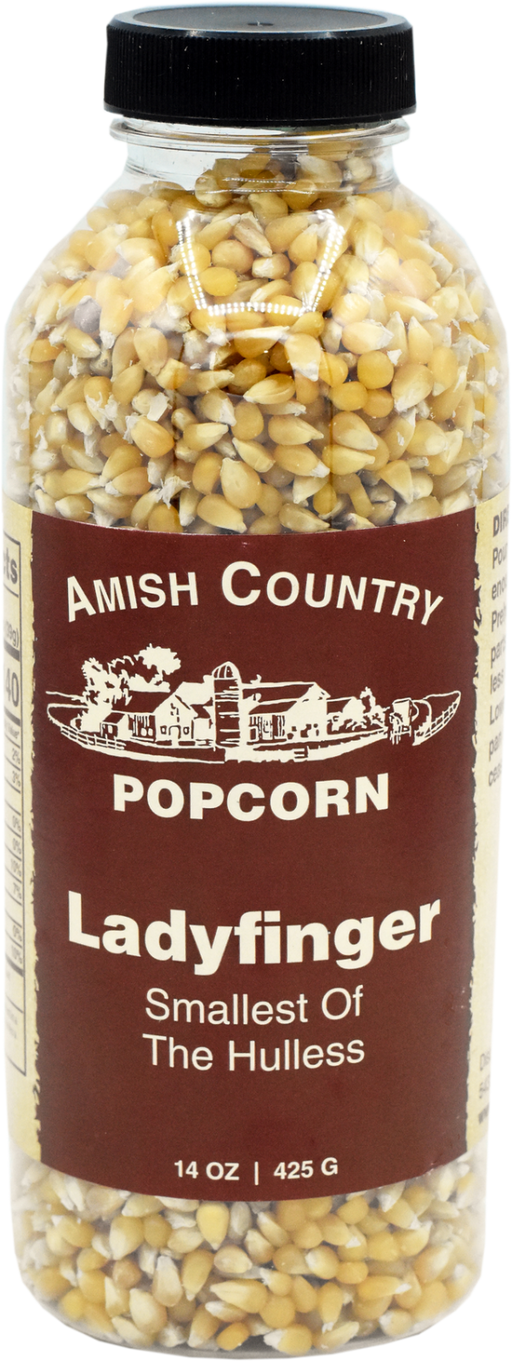 Amish Country 14oz Ladyfinger Hulless Popcorn Kernels