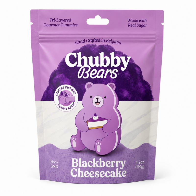 Chubby Bears | Blackberry Cheesecake Gummy Bears - 4.2oz