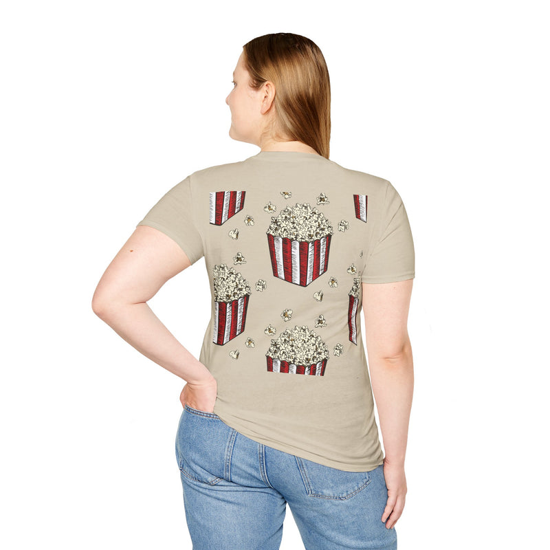 Popcorn Is Life - 2 Sided - Live Life Crunchy Unisex Softstyle T-Shirt