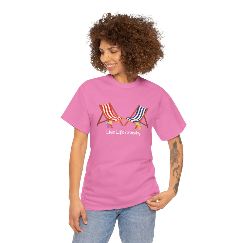 Relax In The Sun With A Drink Unisex Soft Cotton Tee