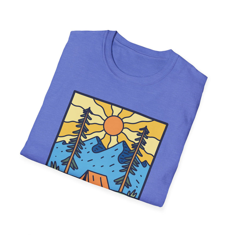 Let's Go Camping Live Life Crunchy Unisex Softstyle T-Shirt