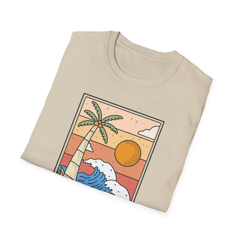 Sunny Beach Vibes Unisex Softstyle T-Shirt