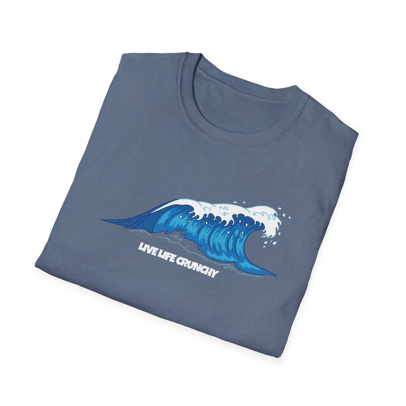 Ride The Wave Live Life Crunchy Unisex Softstyle Tee