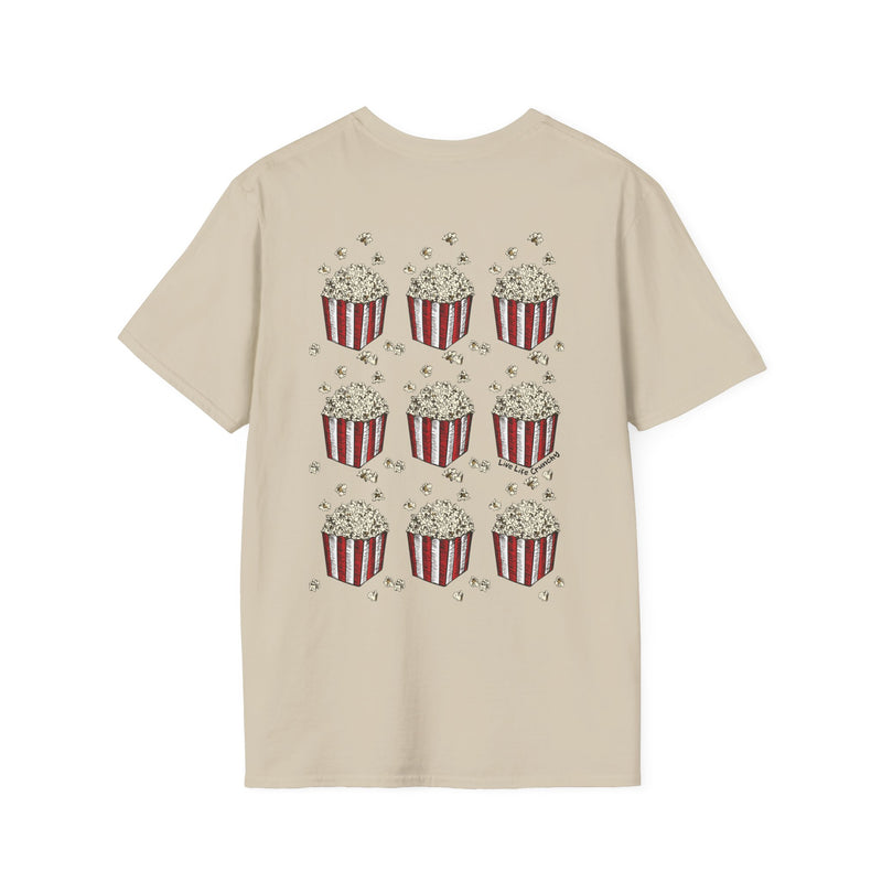 Popcorn Art and Life - 2 Sided - Live Life Crunchy Unisex Softstyle T-Shirt