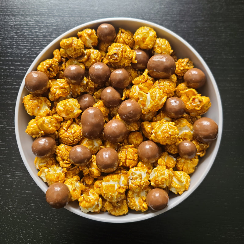 Milk Chocolate cake batter bites and Mackinac Island Caramel