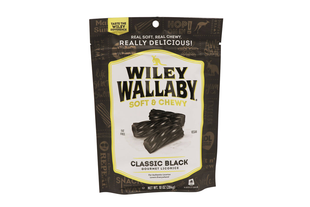 Wiley Wallaby | Gourmet Black Licorice Soft & Chewy
