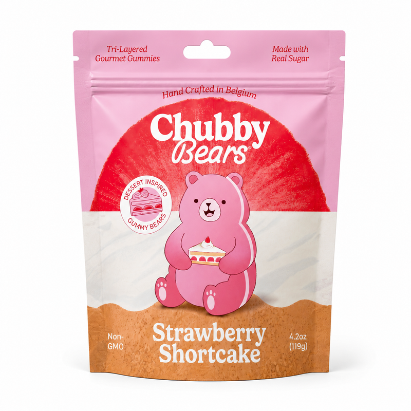 Chubby Bears | Strawberry Shortcake Gummy Bears - 4.2oz