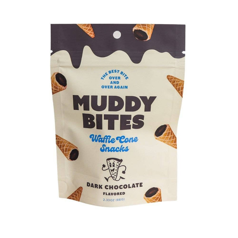 Muddy Bites Waffle Cone | Snacks Dark Chocolate