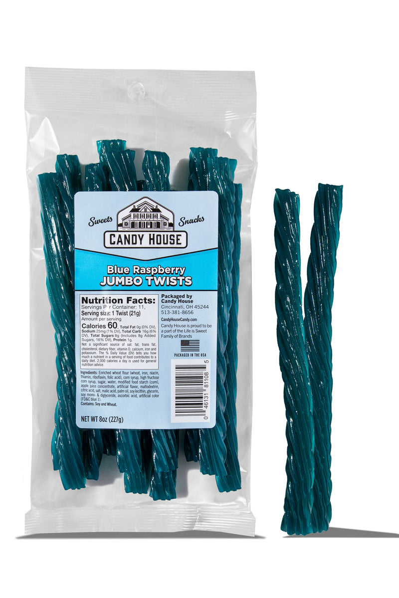 Candy House | Blue Raspberry Jumbo Twists