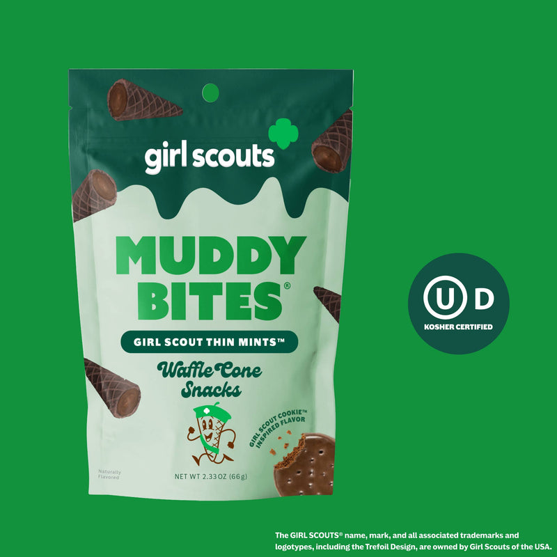 Muddy Bites Waffle Cone | Girl Scout Thin Mints™ Muddy Bites Waffle Cones Snacks