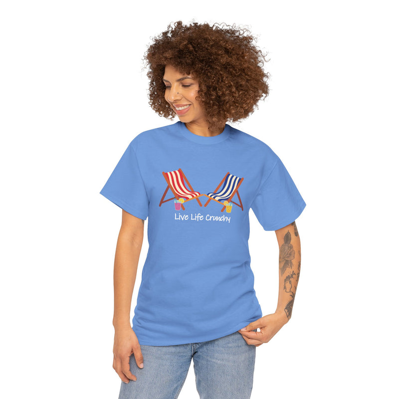 Relax In The Sun With A Drink Unisex Soft Cotton Tee
