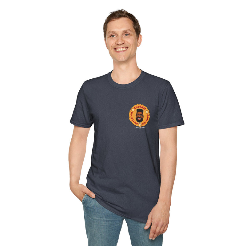 Cheddar Caramel Buttered Live Life Crunchy Unisex Softstyle T-Shirt