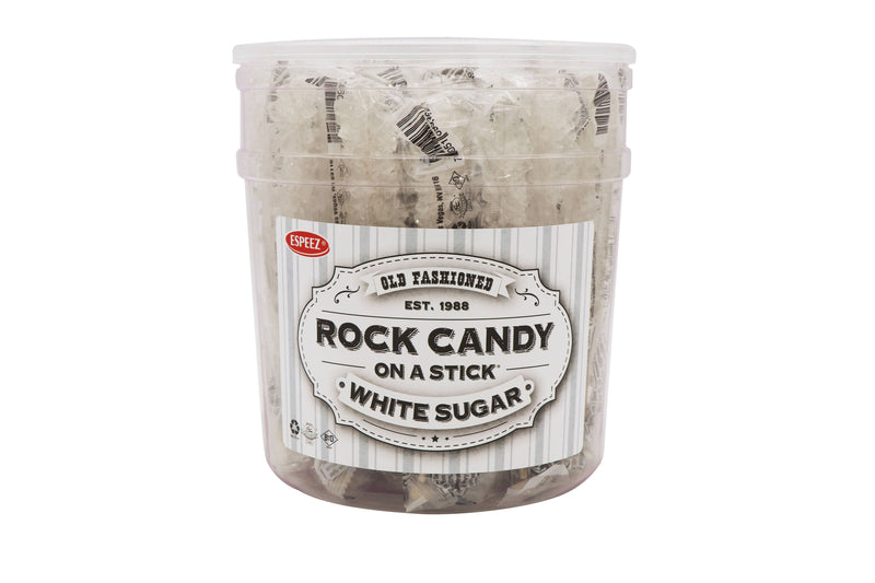 Rock Candy Sticks White, Sugar Flavor, 0.8oz