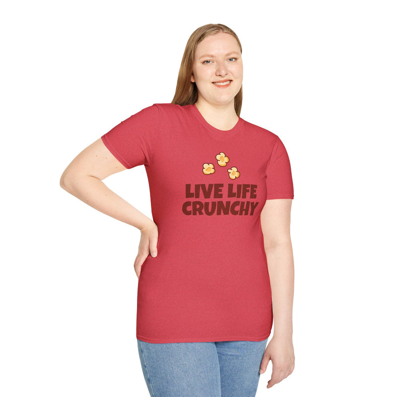 Live Life Crunchy T-Shirt Unisex Softstyle Tee