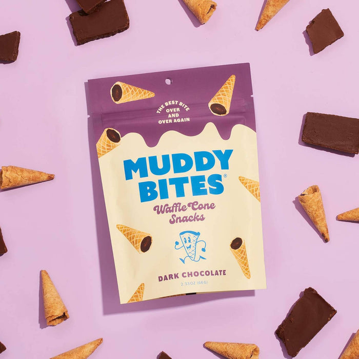 Muddy Bites Waffle Cone | Dark Waffle Cones Snacks