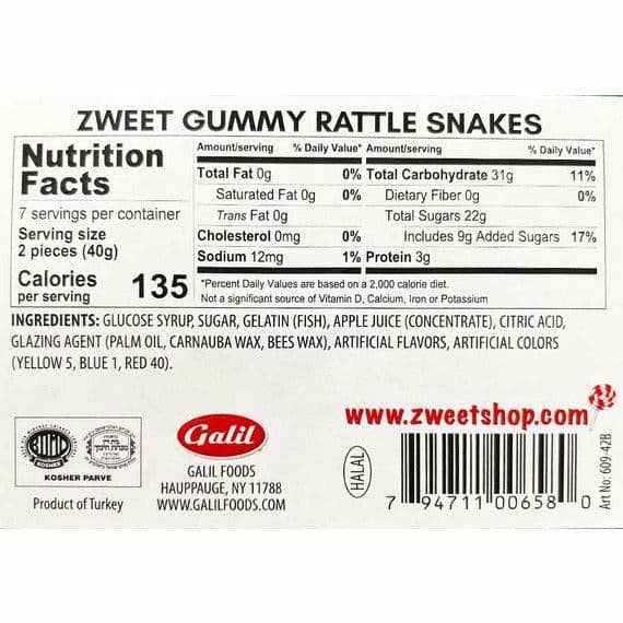Zweet | Gummy Rattle Snakes