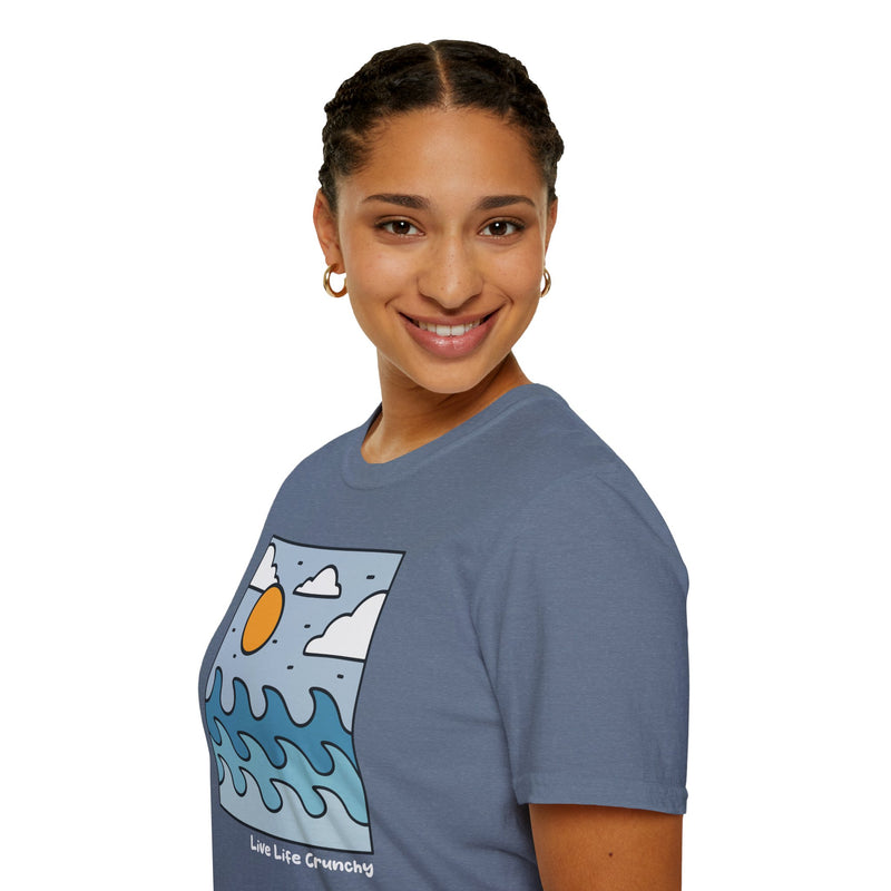 Sunny Lake Days Unisex Softstyle T-Shirt