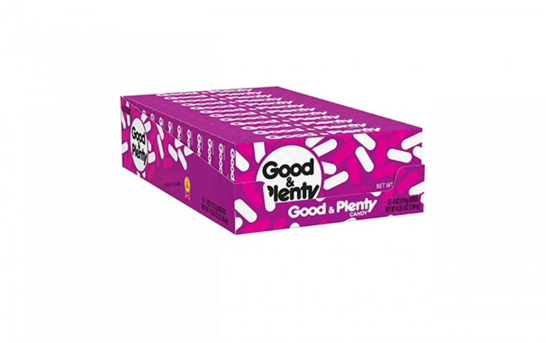 Good & Plenty Theater Box, 6oz, 12ct Case