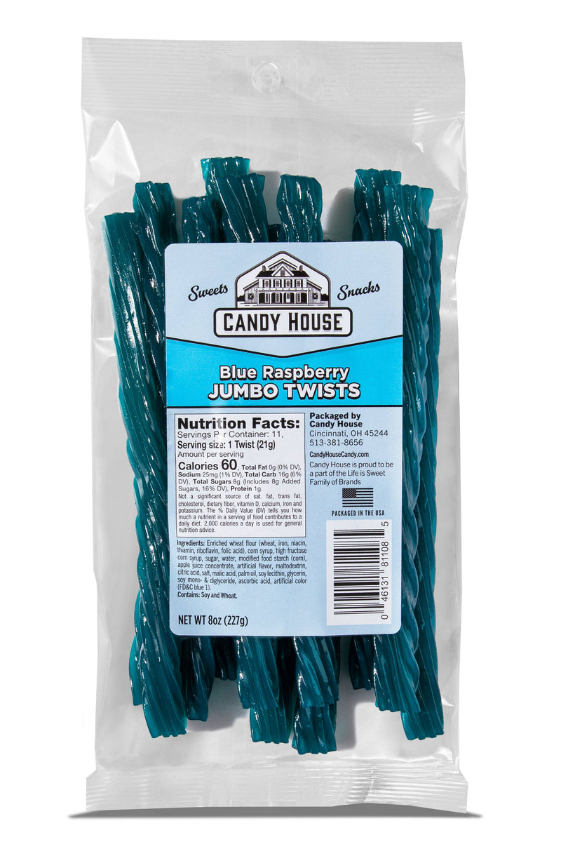 Candy House | Blue Raspberry Jumbo Twists