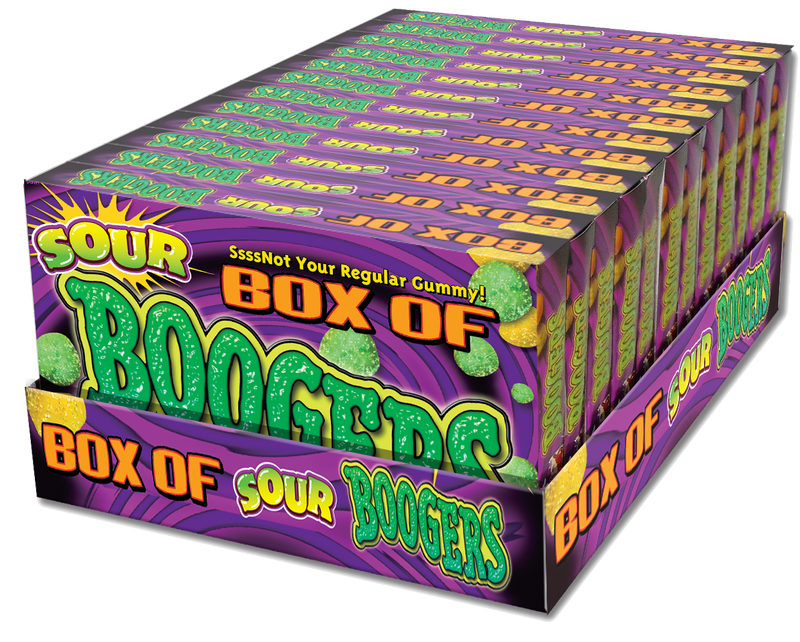Box of Sour Boogers | Gross Gummy Candy Theater Box 3.25oz