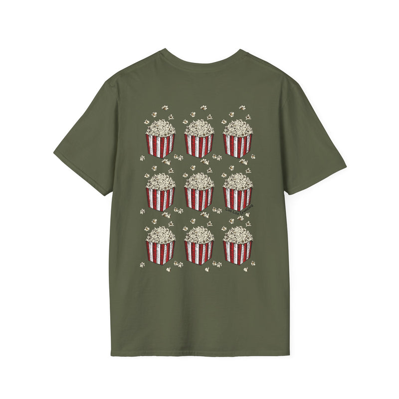 Popcorn Art and Life - 2 Sided - Live Life Crunchy Unisex Softstyle T-Shirt