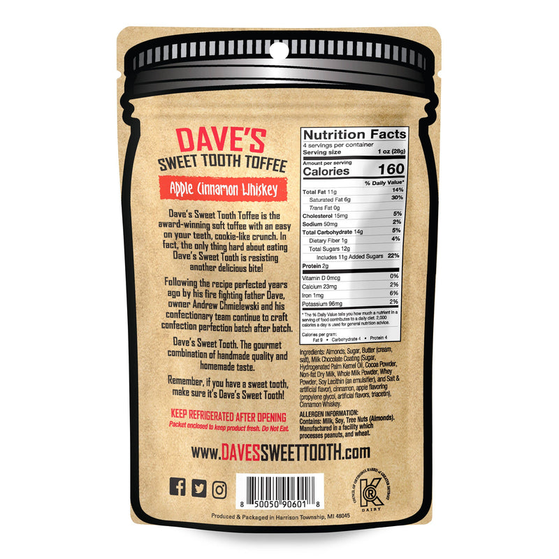 Dave's Sweet Tooth Toffee | Apple Cinnamon Whiskey