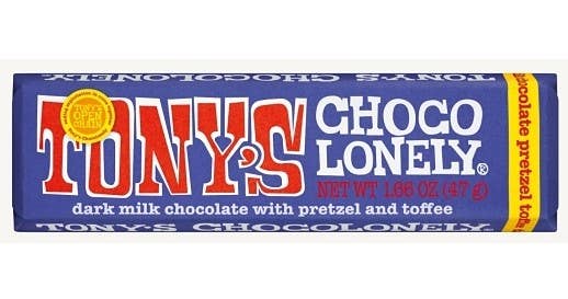 Tony's Chocolonely |42% M/C w/Pretzel & Toffee Bar1.66oz 20ct