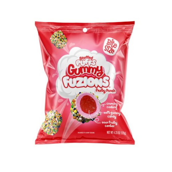 Stuffed Puffs Gummy Fuzions Fruity Punch 4.23oz