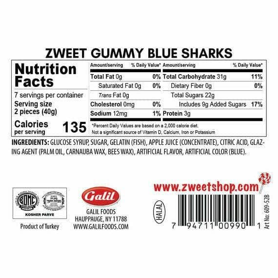 Zweet | Gummy Blue Sharks