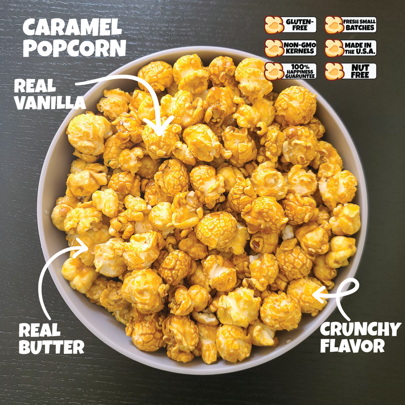 CARAMEL POPCORN AT CRAVINGS GOURMET POPCORN | LANSING, MI