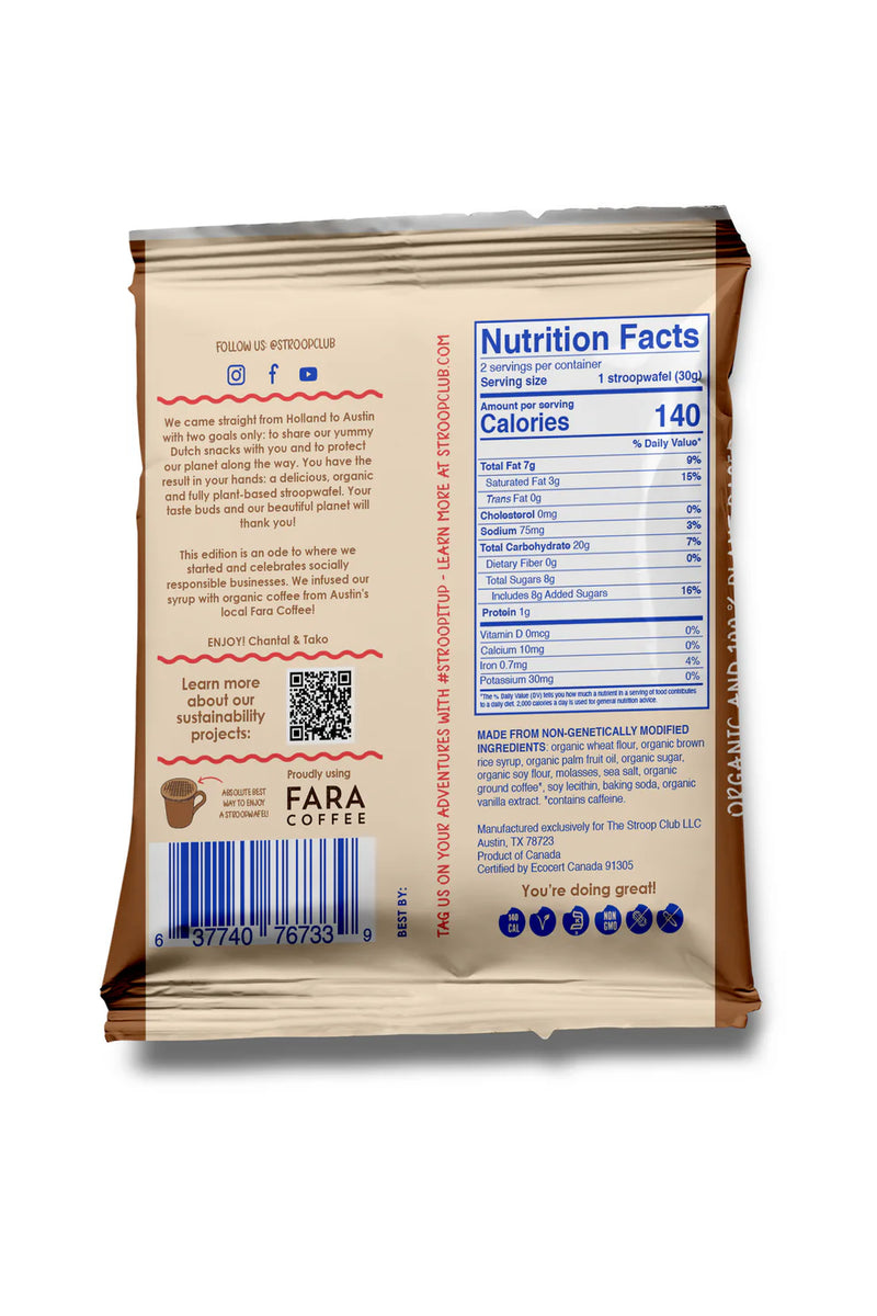 Stroop Club | Coffee Caramel Gluten Free Stroopwafel 2-pack