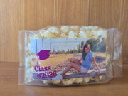 OPEN HOUSE GRADUATION POPCORN WITH CUSTOM LABELS