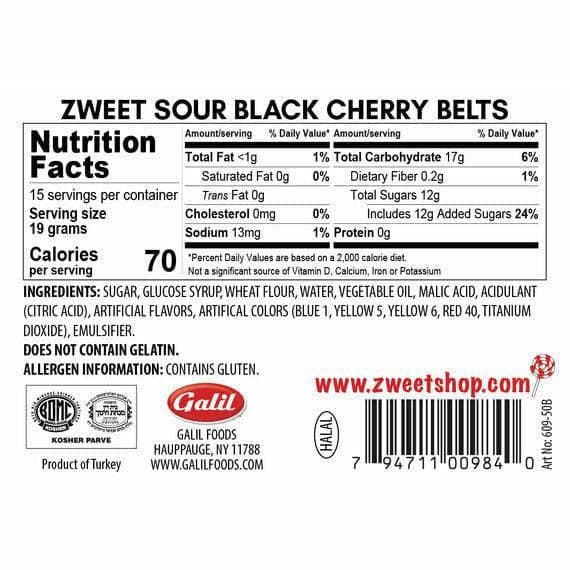 Zweet | Sour Black Cherry  Belts