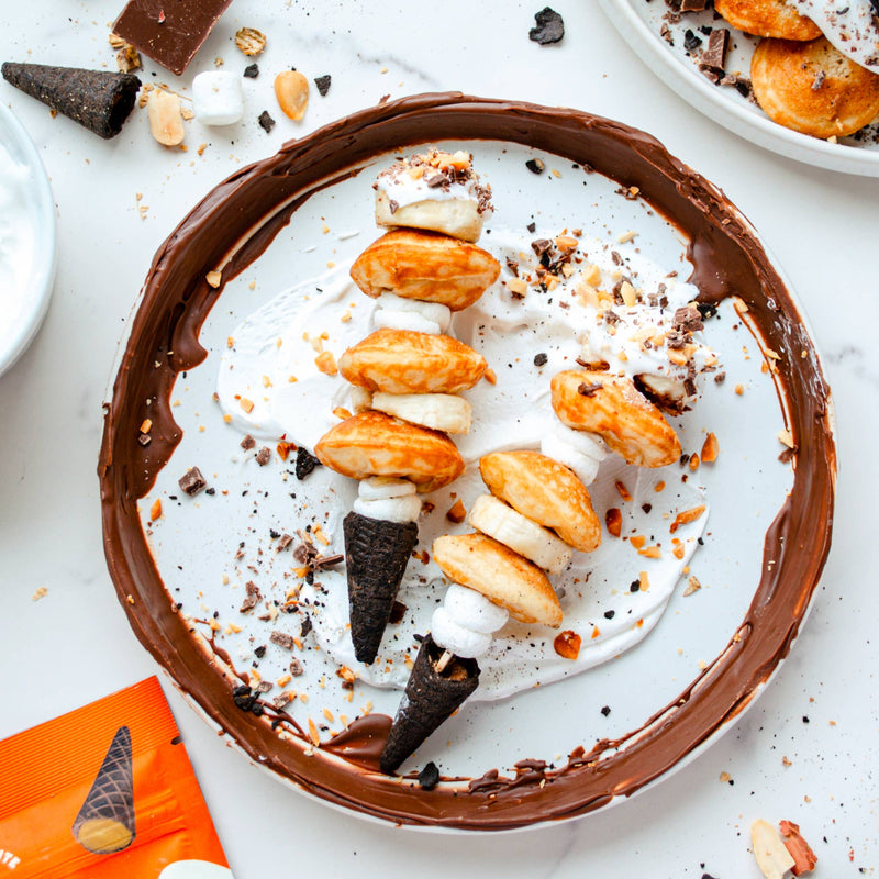 Muddy Bites Waffle Cone | Peanut Butter Chocolate Waffle Cone Snacks