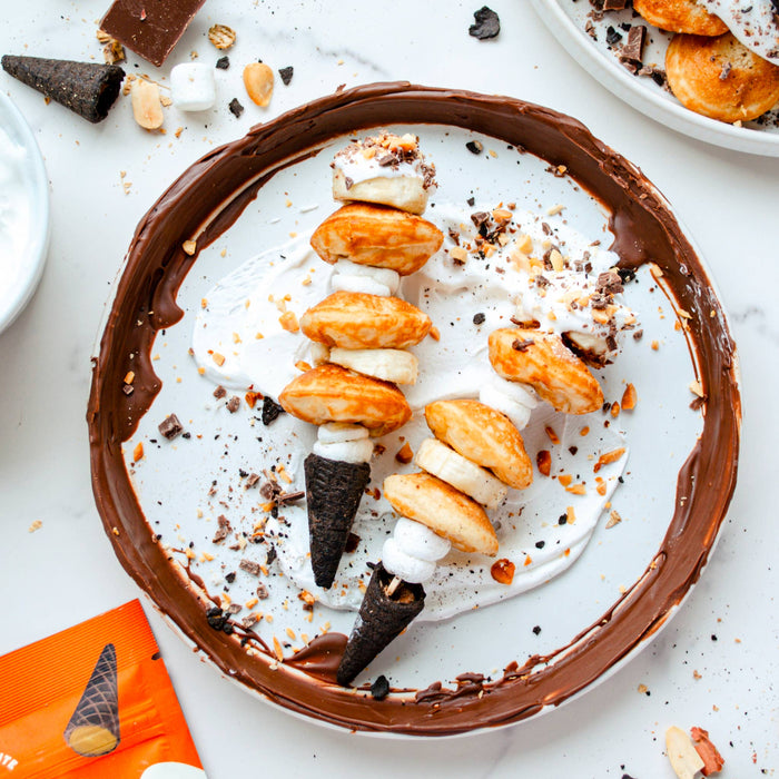 Muddy Bites Waffle Cone | Peanut Butter Chocolate Waffle Cone Snacks