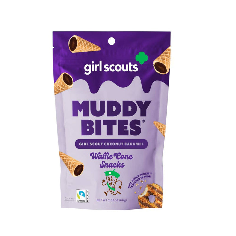 Muddy Bites Waffle Cone | Girl Scout Coconut Caramel