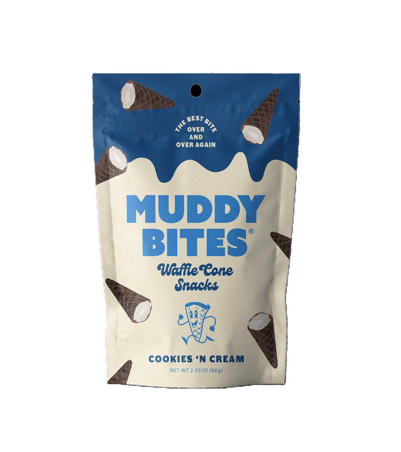 Muddy Bites Waffle Cone | Cookies & Cream