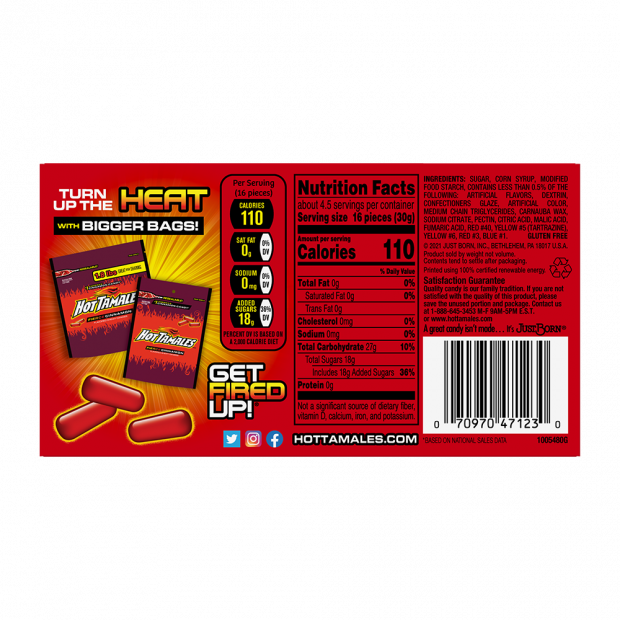 Hot Tamales | Fierce Cinnamon Candy Theater Box