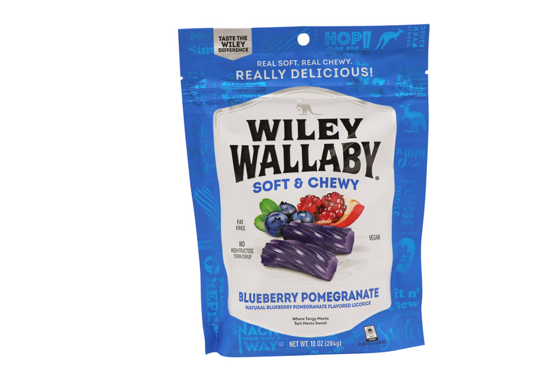 Wiley Wallaby | Blueberry Pomegranate Licorice Soft & Chewy