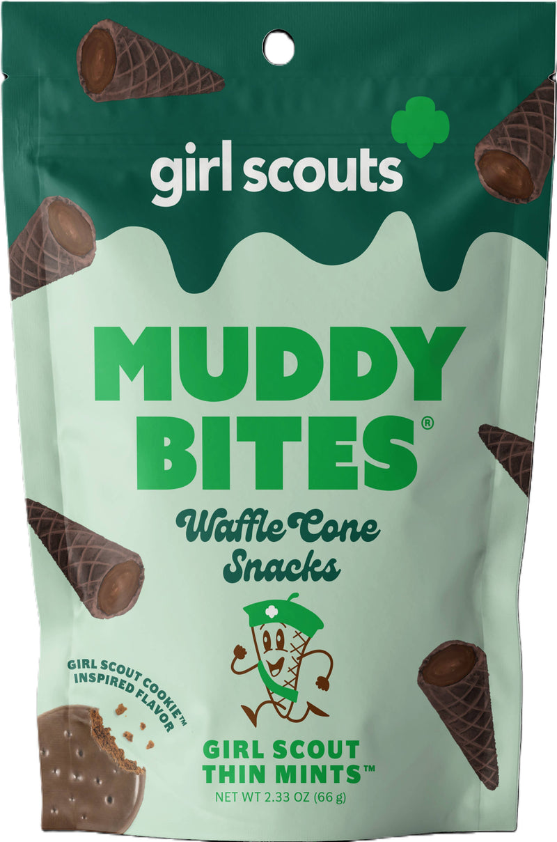 Muddy Bites Waffle Cone | Girl Scout Thin Mint